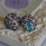 Liberty fabric button cover..