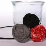 Red polka dot rosette headb..