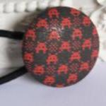 Space Invaders fabric cover..