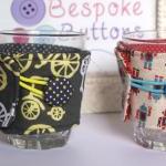 Bicycle fabric coffee cozy